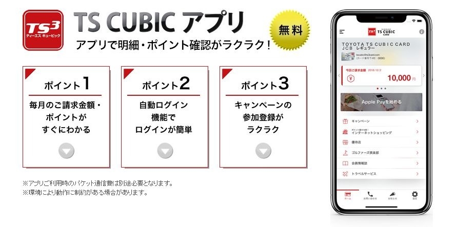 キャッシュレス決済はトヨタの『TSキュービックカード』で決まり☝