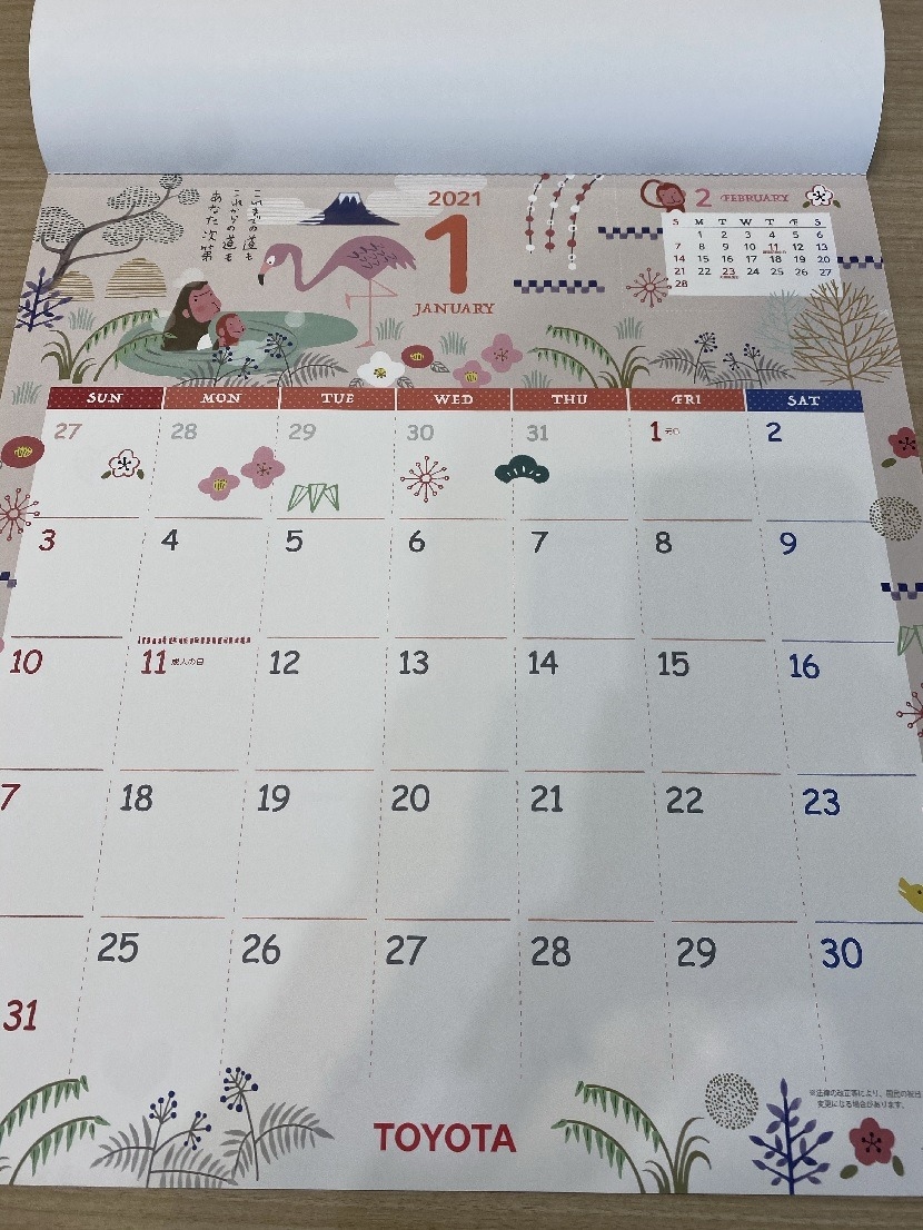 21年カレンダー入荷しました 21年カレンダー入荷しました