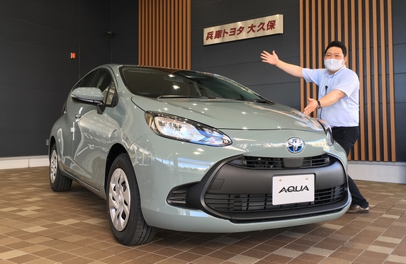 新型aqua発表 展示車到着しました 新型aqua発表 展示車到着しました