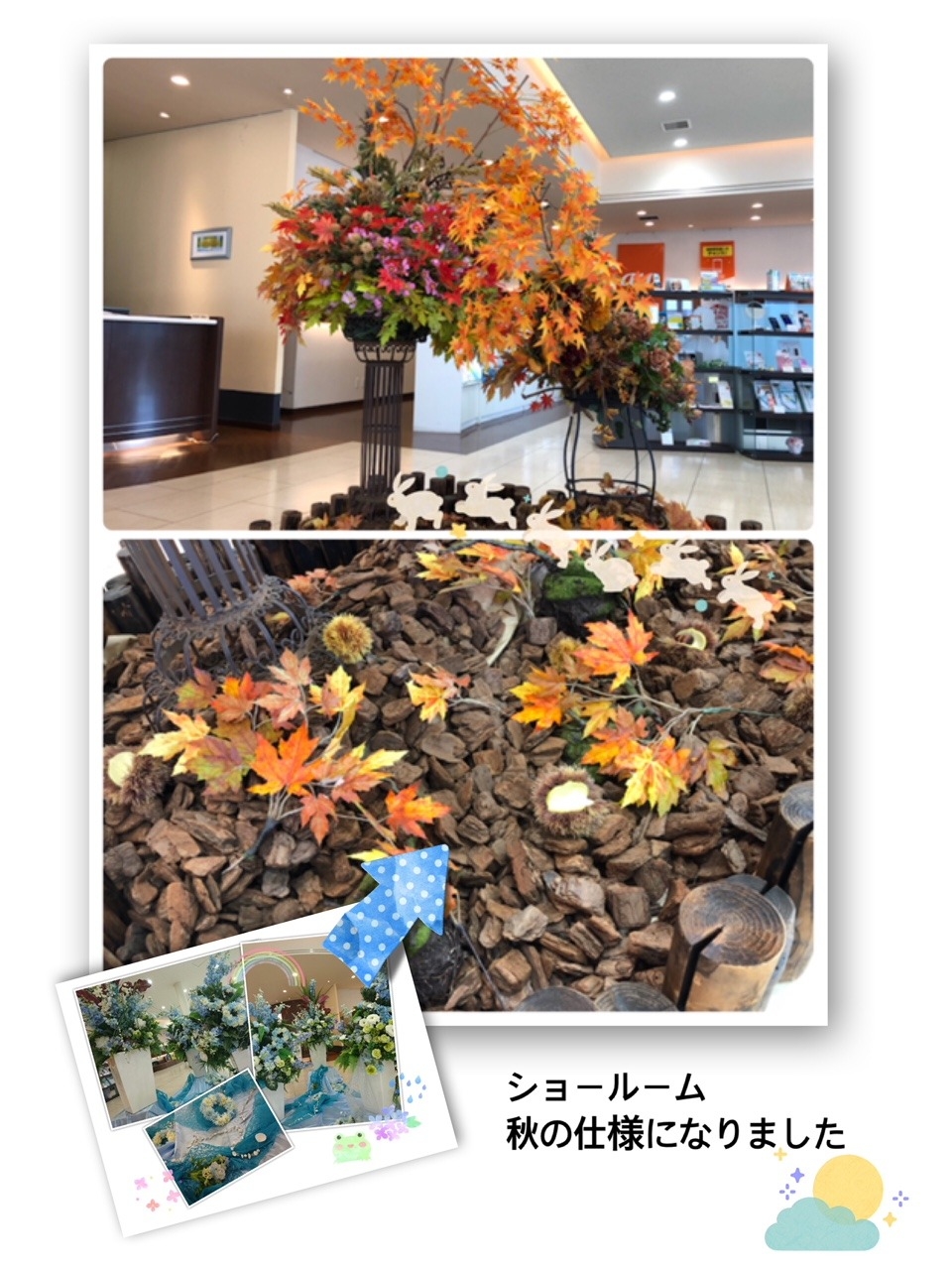 ショールーム秋仕様に