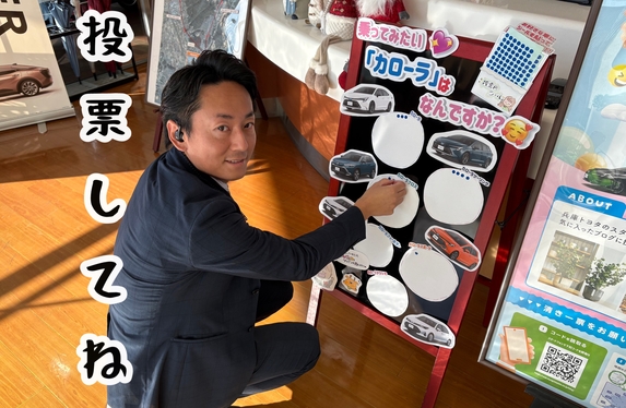 🚘乗ってみたい「カローラ」🥰投票途中結果🚘