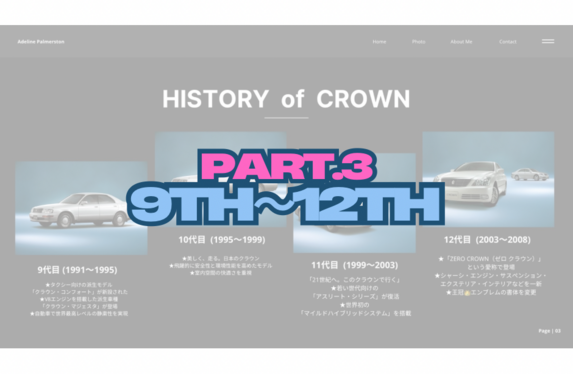 【Part.３★９～１２代目】ビジュアルで振り返るクラウン👑
