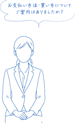 お支払い方法･買い方についてご案内はありましたか？