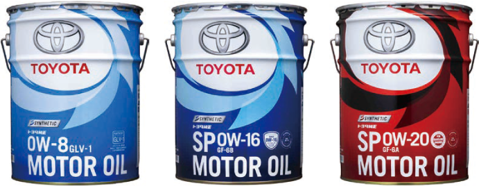 GLV-1オイル[ 0W-8 ]、SPオイル[ 0W-16 / 0W-20 ]